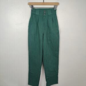 Lucy & Yak Green Ankle Cropped Pants